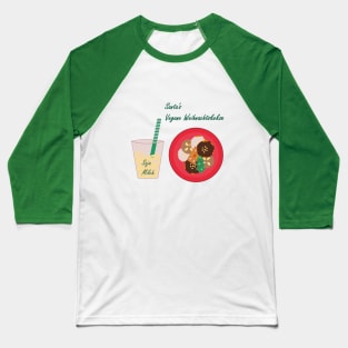 Santas Vegane Weihnachtskekse (German Xmas) Baseball T-Shirt